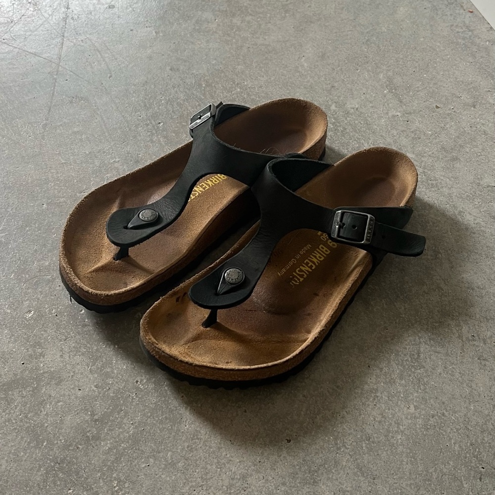 Like new Birkenstock. Lightly warn